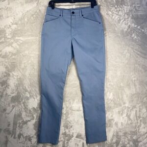 MYLES Men's Light Blue Straight Leg Chinos Pants Size 30x32 100% Polyester